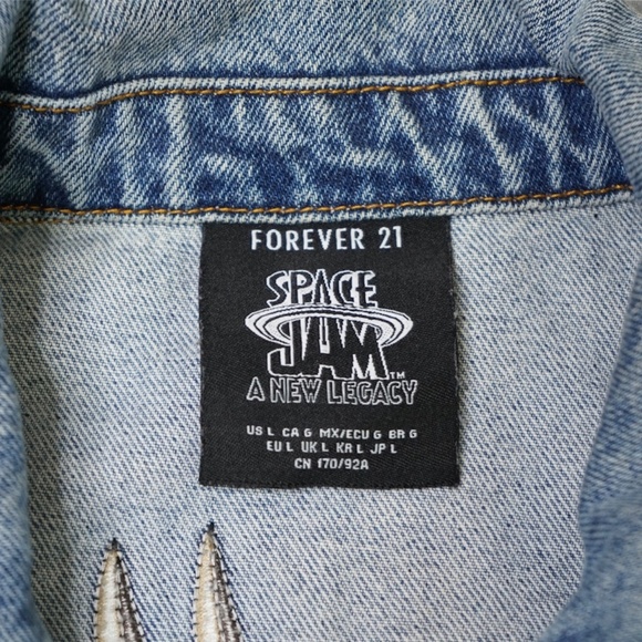 Space Jam Tune Squad Denim Jacket size large - Picture 5 of 5